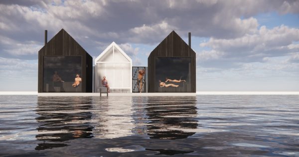 A sauna on Lake Burley Griffin? Sounds great. But do you really have to jump into that water?