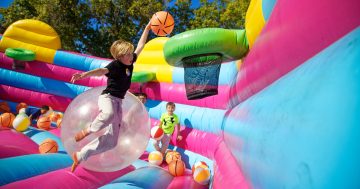 Thoroughbred Park's racecourse centre transformed into inflatable paradise for one weekend only